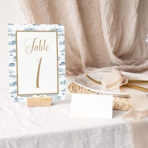 Table Numbers | The Nantucket Toile