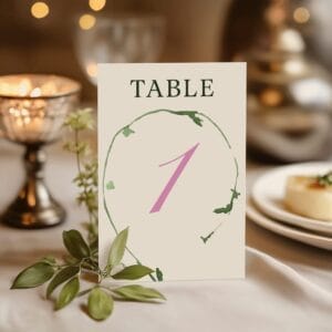 Table Numbers | Pink Meadows
